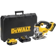 Аккумуляторный лобзик DeWALT DCS331M2, 18 В, с 2 АКБ 4 Ач и ЗУ, в кейсе