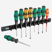 Магнитный держатель и набор отвёрток Wera WE-051012 Kraftform, 9 предметов