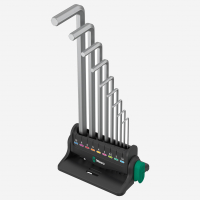 Набор Г-образных ключей Wera WE-022102 950/9 Hex-Plus 8, метрический, хромированный, 9 предметов
