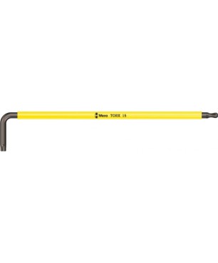 Г-образный ключ WERA 967 SPKXL TORX Multicolour удлиненный, с шаром, TX 15x123 мм