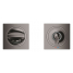 Внешняя часть смесителя для раковины GROHE Allure скрытого монтажа, на 2 отверстия, S-Size, темный графит глянец 