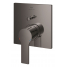 Внешняя часть смесителя для ванны GROHE Allure скрытого монтажа на 2 потребителя, квадратная, темный графит глянец 