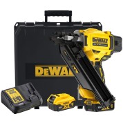 Аккумуляторный гвоздезабивной пистолет DEWALT DCN930P2, 18 В, с 2 АКБ 5 Ач и ЗУ, в кейсе