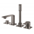 Смеситель для ванны GROHE Allure на 4 отверстия, на край ванны, темный графит глянец 