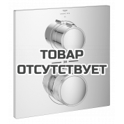 Внешняя часть термостата для душа GROHE Allure скрытого монтажа на 1 потребителя, квадратная, хром 