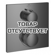 Внешняя часть термостата для душа GROHE Allure скрытого монтажа на 1 потребителя, квадратная, темный графит глянец 