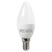 Лампа светодиодная РЕСАНТА LL-R-C37-6W-230-3K-E14