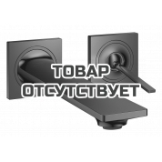 Внешняя часть смесителя для раковины GROHE Allure скрытого монтажа, на 2 отверстия, M-Size, темный графит глянец 