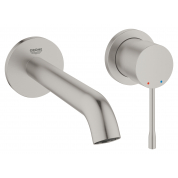 Внешняя часть смесителя для раковины GROHE Essence на 2 отверстия, M-Size, суперсталь (19408DC1)