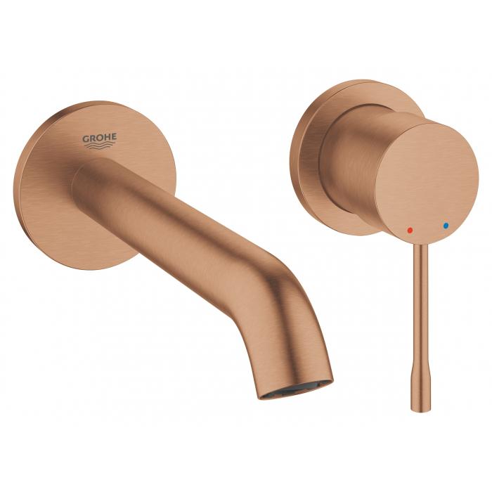 Внешняя часть смесителя для раковины GROHE Essence на 2 отверстия, M-Size, теплый закат матовый 