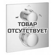 Внешняя часть термостата для ванны GROHE Allure скрытого монтажа на 2 потребителя, квадратная, хром 