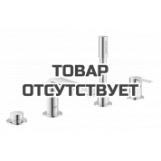 Смеситель для ванны GROHE Lineare на 4 отверстия, на край ванны, хром 