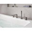 Смеситель для ванны GROHE Lineare на 4 отверстия, на край ванны, темный графит матовый 