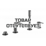 Смеситель для ванны GROHE Lineare на 4 отверстия, на край ванны, темный графит матовый 