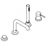 Смеситель для ванны GROHE Essence на 4 отверстия, на край ванны, хром 