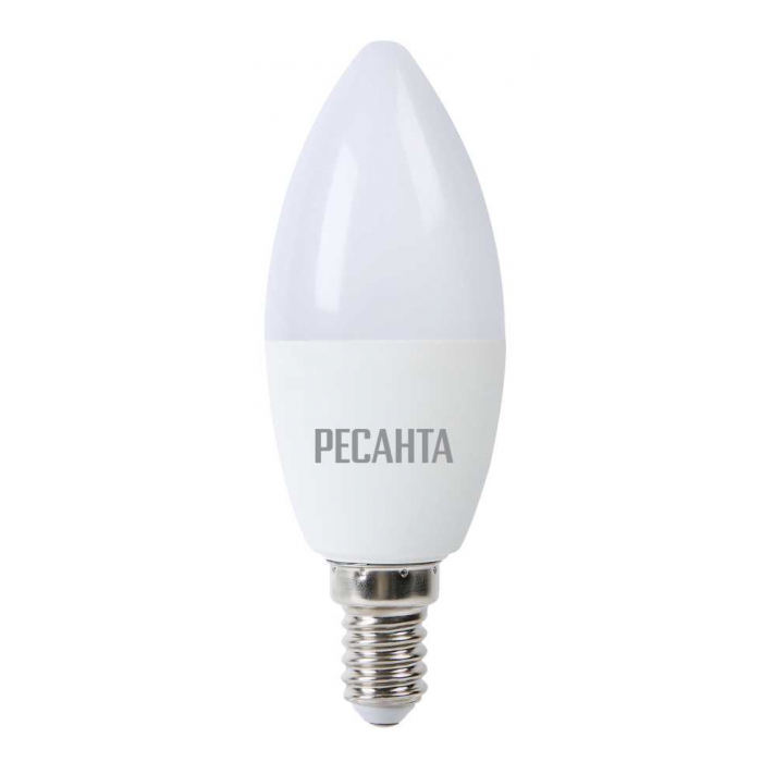 Лампа светодиодная РЕСАНТА LL-R-C37-7W-230-3K-E14