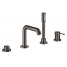 Смеситель для ванны GROHE Essence на 4 отверстия, на край ванны, темный графит глянец 