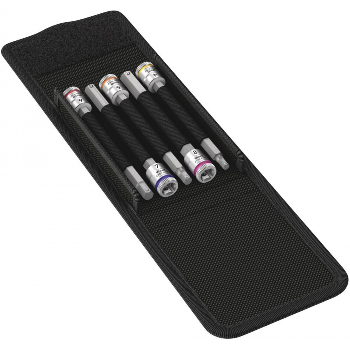 Набор головок торцевых WERA 8740 A HF 1 Zyklop с вставкой-битой 1/4", 5 предметов 003345