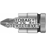 Головка торцевая WERA 8755 A PZ Zyklop с вставкой-битой Pozidriv 1/4", PZ 2 x 28 мм 003354