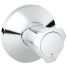 Внешняя часть вентиля GROHE Costa L, красная маркировка, хром 