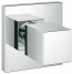 Внешняя часть вентиля GROHE Universal Cube, хром 