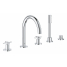 Смеситель для ванны GROHE Atrio двухвентильный, на 5 отверстий, на край ванны, хром 