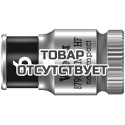 Головка торцевая WERA 8790 HMA HF Zyklop 6-гранная 1/4", с фиксацией, 6 x 23 мм 003721