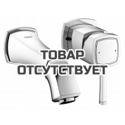 Внешняя часть смесителя для раковины GROHE Grandera на 2 отверстия (вынос 177 мм), хром/золото 
