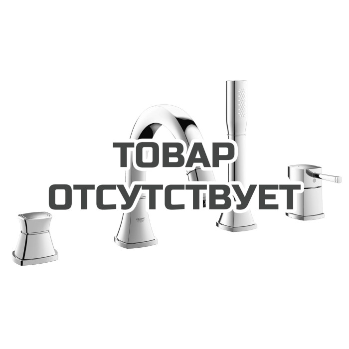 Смеситель для ванны GROHE Grandera на 4 отверстия, на край ванны, хром 