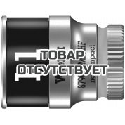 Головка торцевая WERA 8790 HMA HF Zyklop 6-гранная 1/4", с фиксацией, 11 x 23 мм 003726
