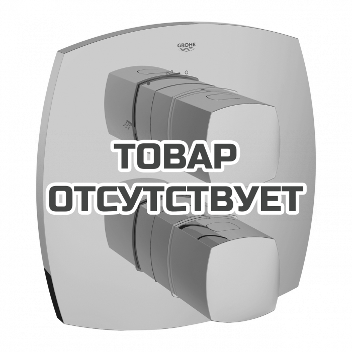 Внешняя часть термостата для ванны GROHE Grandera скрытого монтажа на 2 потребителя, холодный рассвет глянец 