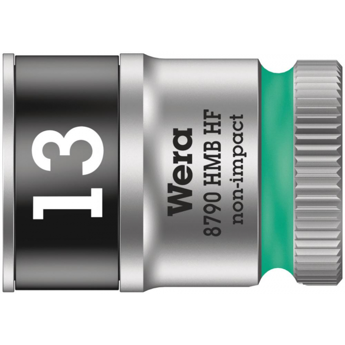 Головка торцевая WERA 8790 HMB HF Zyklop 6-гранная 3/8", с фиксацией, 13 x 29 мм 003747