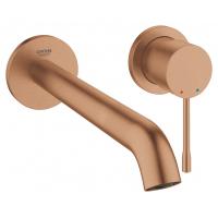 Внешняя часть смесителя для раковины GROHE Essence на 2 отверстия, L-Size, теплый закат матовый 