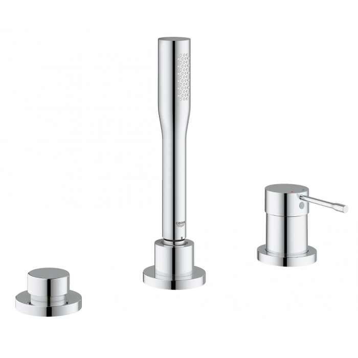Смеситель для ванны GROHE Essence на 3 отверстия, на край ванны, хром 