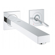 Внешняя часть смесителя для раковины GROHE Eurocube Joy на 2 отверстия (излив 230 мм), хром 