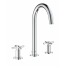Смеситель для раковины GROHE Atrio двухвентильный на 3 отверстия, хром 