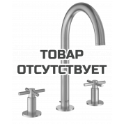 Смеситель для раковины GROHE Atrio двухвентильный на 3 отверстия, суперсталь 