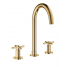 Смеситель для раковины GROHE Atrio двухвентильный на 3 отверстия, холодный рассвет глянец 