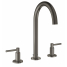Смеситель для раковины GROHE Atrio двухвентильный на 3 отверстия, темный графит матовый 