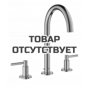 Смеситель для раковины GROHE Atrio двухвентильный на 3 отверстия, теплый закат глянец 