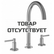 Смеситель для раковины GROHE Atrio двухвентильный на 3 отверстия, суперсталь 