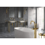 Внешняя часть смесителя для раковины GROHE Atrio настенного монтажа на 3 отверстия, двухвентильный, холодный рассвет глянец 
