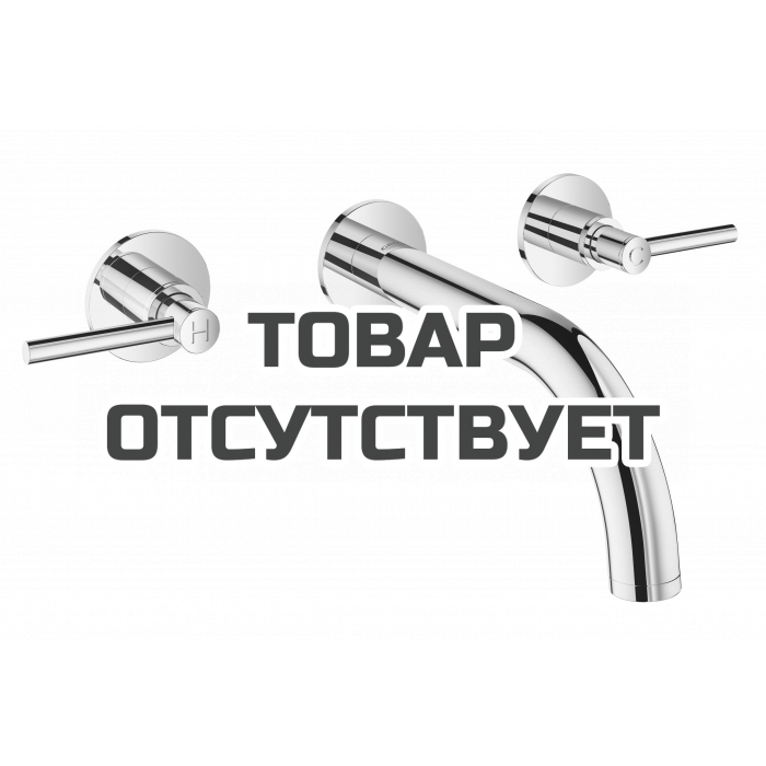 Внешняя часть смесителя для раковины GROHE Atrio настенного монтажа на 3 отверстия, двухвентильный, хром 