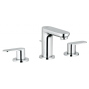 Смеситель для раковины GROHE Eurosmart Cosmopolitan на 3 отверстия с донным клапаном, хром 