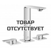 Смеситель для раковины GROHE Allure на 3 отверстия, с донным клапаном, M-Size, хром 