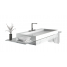 Смеситель для раковины GROHE Allure на 3 отверстия, с донным клапаном, M-Size, темный графит глянец 