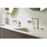Смеситель для раковины GROHE Allure на 3 отверстия, с донным клапаном, M-Size, холодный рассвет матовый 