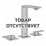 Смеситель для раковины GROHE Allure на 3 отверстия, с донным клапаном, M-Size, холодный рассвет матовый 