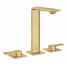Смеситель для раковины GROHE Allure на 3 отверстия, с донным клапаном, M-Size, холодный рассвет матовый 