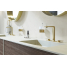 Смеситель для раковины GROHE Allure на 3 отверстия, с донным клапаном, M-Size, холодный рассвет матовый 